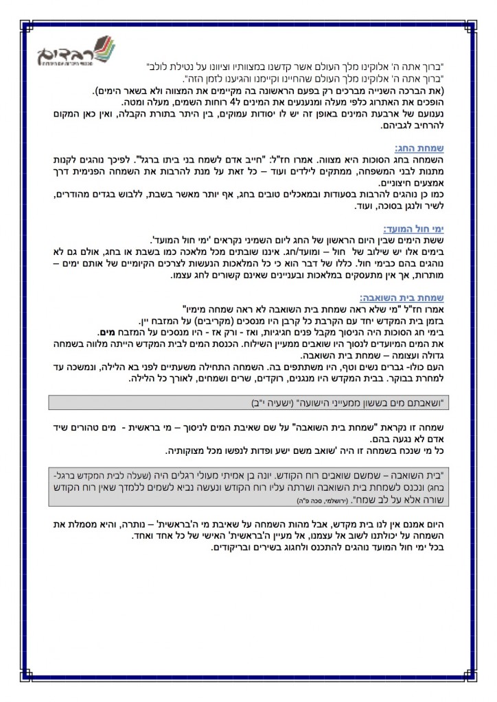 חגי תשרי תשעו - 10